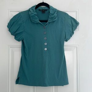 marc jacobs polo tee shirt with puffed collar and sleeves